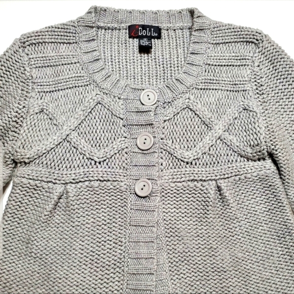 iDOLL Gray Knit Sweater Size M - Picture 3 of 8